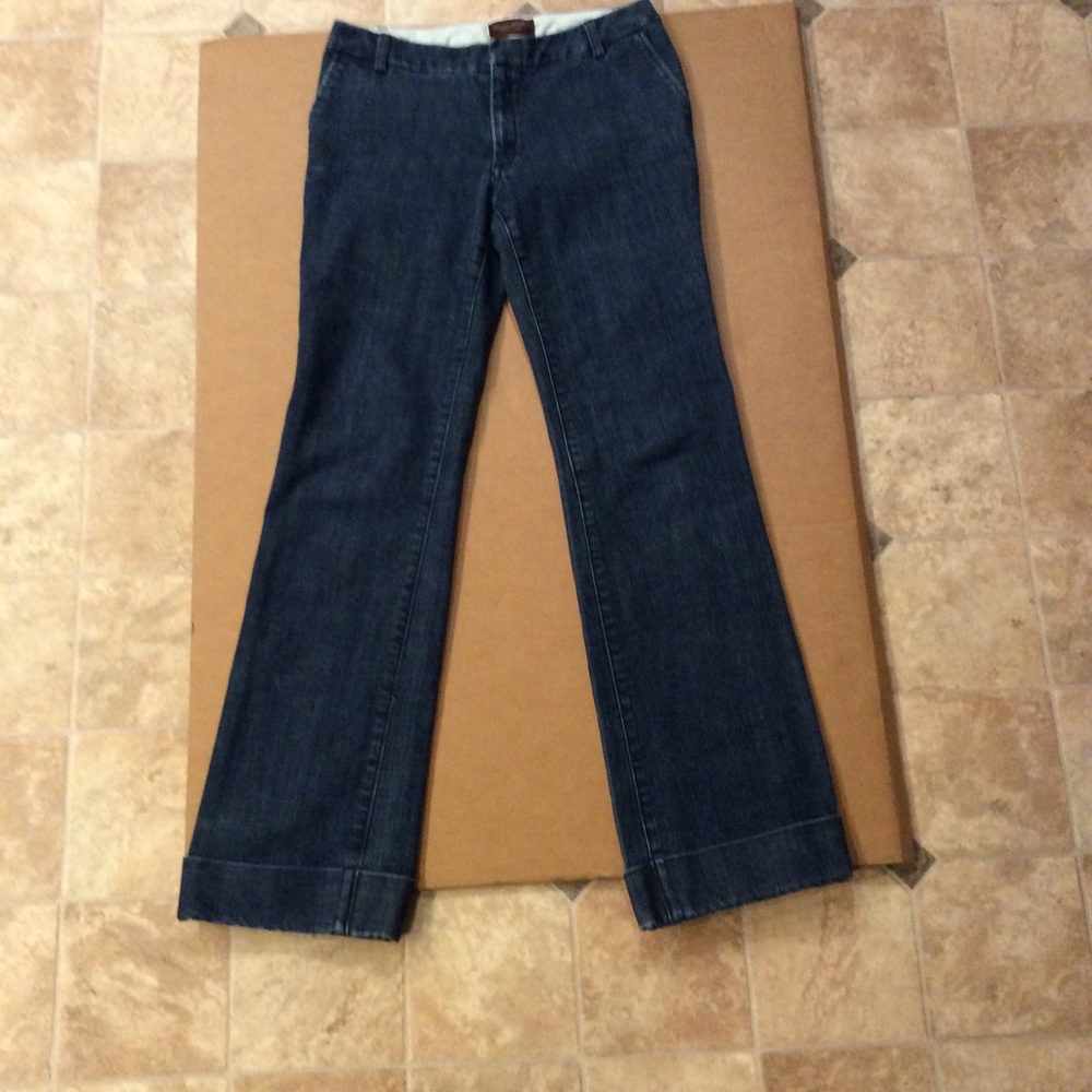 Banana Republic Wide Cuffed Stretch Jeans
